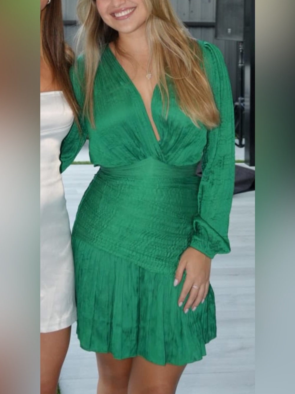 Maje emerald green dress